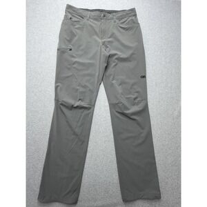 Outdoor Research Ferrosi Pants Mens 36x34 Gray Softshell Hiking Zip Pockets